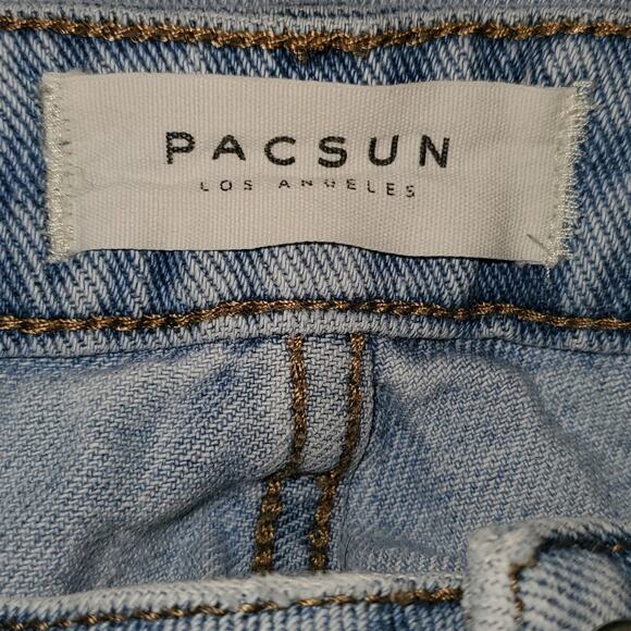 Pacsun Light Washed High Rise Mom Jeans Size 24 - Picture 2 of 9